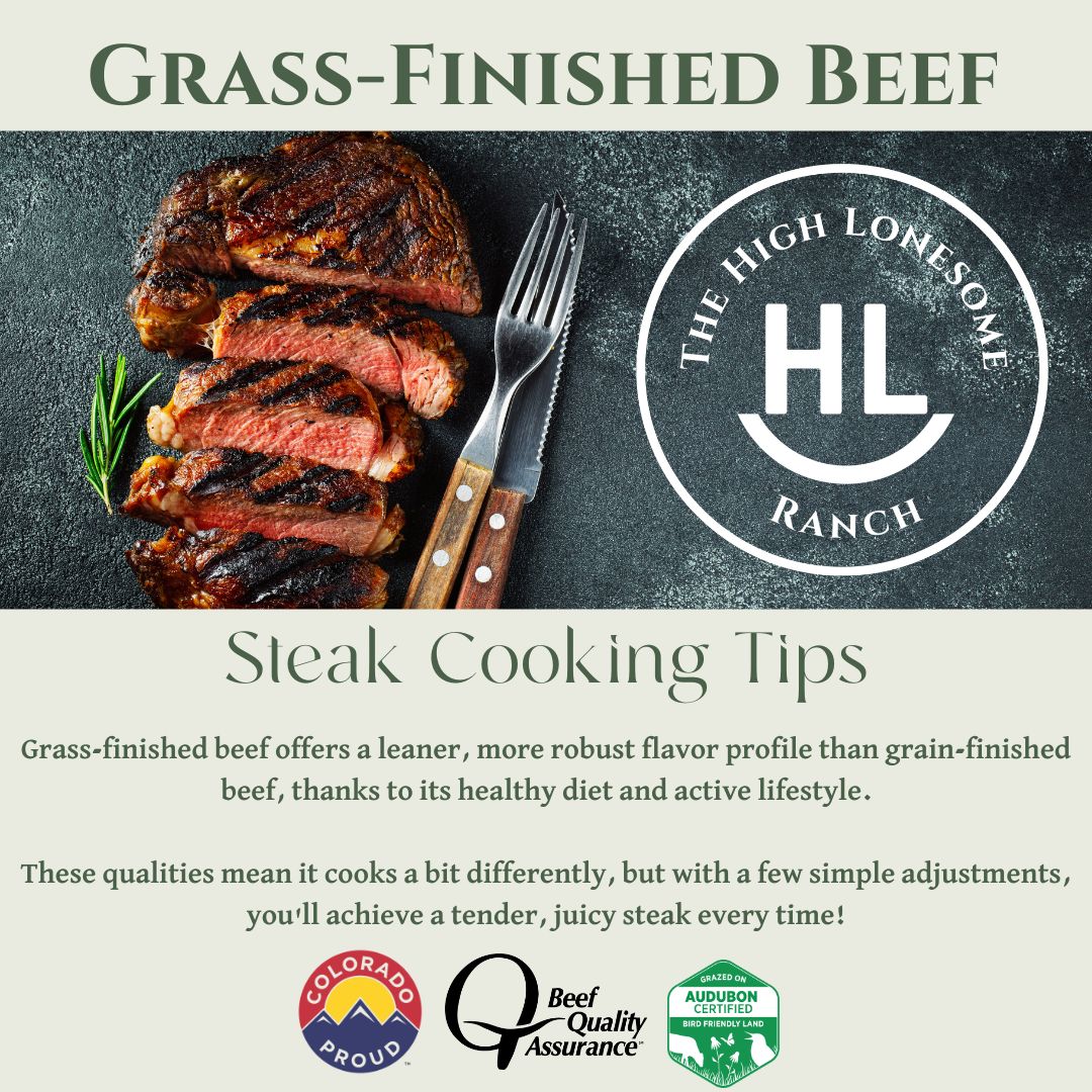 Cooking Tips- Grass-Finished Steaks