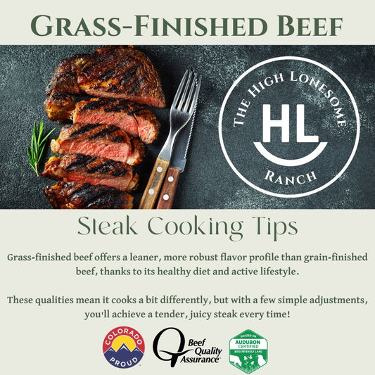 Cooking Tips- Grass-Finished Steaks