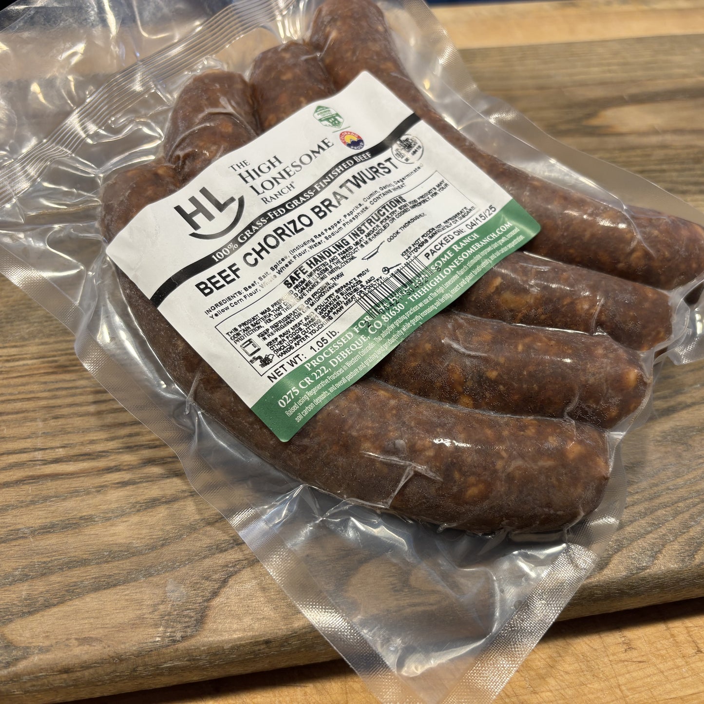Beef Chorizo Bratwurst