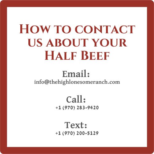 Grass-finished Beef Half Share