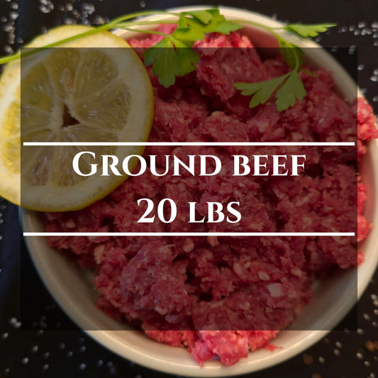 Grass-finished Ground Beef Box- 20 lbs