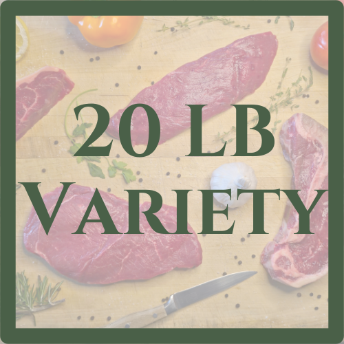 20 lb- Grassfed Beef Rancher's Choice Variety Box