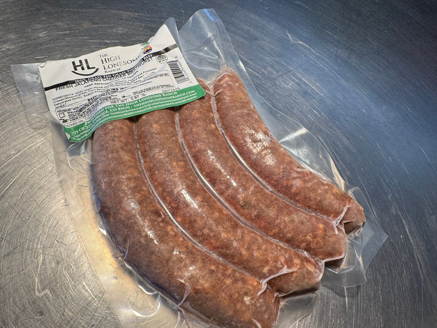 Beef Jalapeno Cheddar Bratwurst