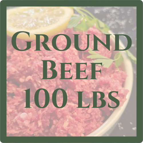 Grassfed Ground Beef Box- 100lbs