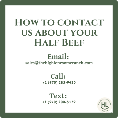 Grass-finished Beef Half Share